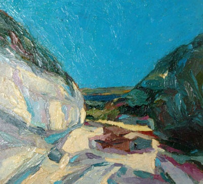 Buy paintings. In the sand, Salyamov Rashid. Landscape. Oil painting