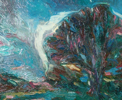 Buy paintings. Semi-precious stones, Salyamov Rashid. Landscape. Oil painting