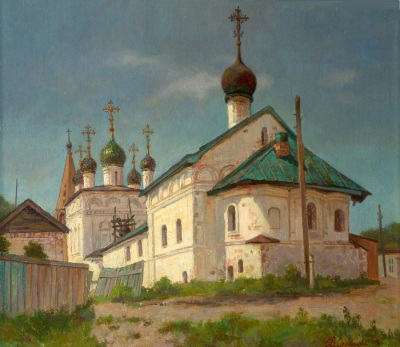 Продажа картин. Монастырь, Селиванова Юлия. Пейзаж. Масло