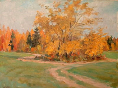 Buy paintings. Autumn sketch, Romanov Nikolay. . 