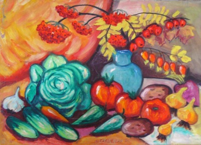 Buy paintings. Vegetables, Babenkova Olga. Still-life. Oil painting
