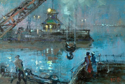 Buy paintings. Peace, Bubnov Yury. City landscape. Oil painting