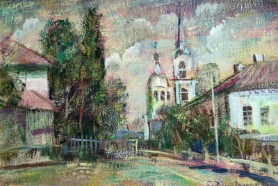 Buy paintings. Old street, Orlov Vadim. City landscape. Oil painting
