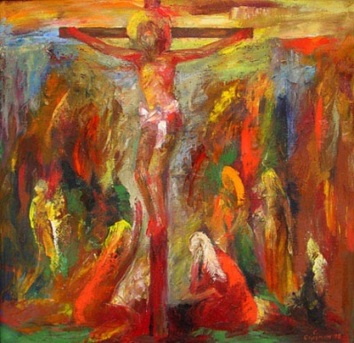 Buy paintings. Crucifixion, Sarumyan Sergey. Religiuos. Oil painting