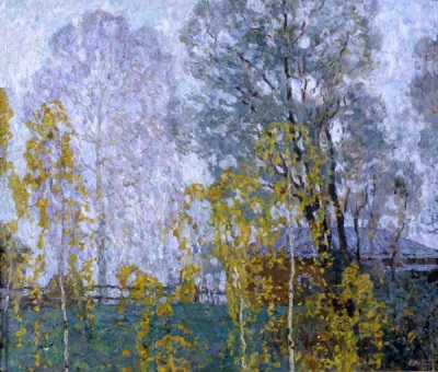 Buy paintings. Autumn rain, Ryabinsky Evgeny. Landscape. Oil painting