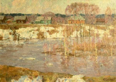 Buy paintings. Spring overflow, Ryabinsky Evgeny. Landscape. Oil painting
