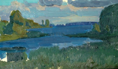 Buy paintings. Nothern landscape, Belanovitch Vladimir. Landscape. Oil painting