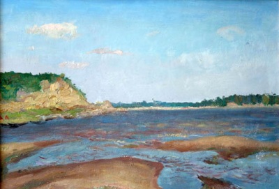 Buy paintings. The Volga landscape, Gurov Vladimir. Landscape. Oil painting