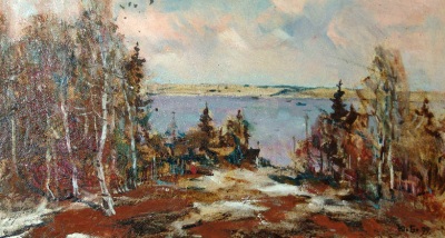 Buy paintings. April, Bubnov Yury. Landscape. Oil painting