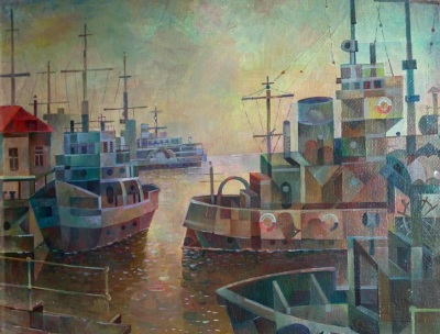 Buy paintings. Ships, Orlov Vadim. Abstract Art. Oil painting
