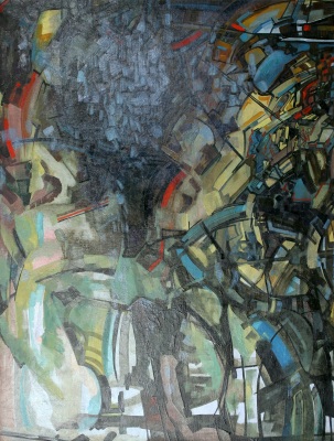 Buy paintings. Night city, Salikhov Rustem. Abstract Art. Oil painting