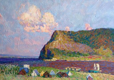 Buy paintings. Volga. Molodetsky kurgan, Komissarov Ivan. Landscape. Oil painting