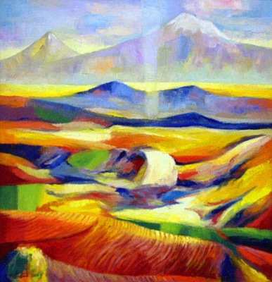 Buy paintings. Ararat mountain view, Sarumyan Sergey. Landscape. Oil painting