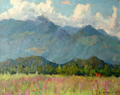 Buy paintings. Near the Caucasus, Panov Aleksey. Landscape. Oil painting