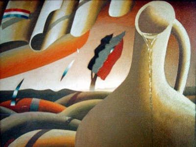 Buy paintings. Pitcher, Karakashev Vilen. Surrealist Art. Oil painting