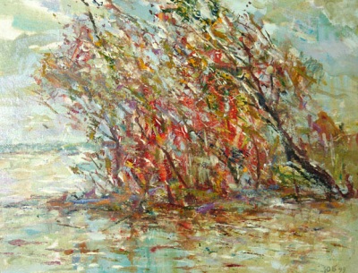 Buy paintings. Autumn island, Bubnov Yury. Landscape. Oil painting