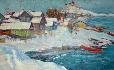Buy paintings. Winter in Ladoga, Rodionov Petr. . 