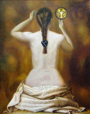 Buy paintings. Mirror, Karakashev Vilen. Surrealist Art. Oil painting