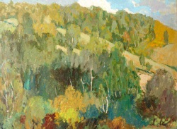 Buy paintings. Environs of Vyazovka, Panov Aleksey. Landscape. Oil painting