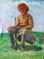 Buy paintings. The hunter, Gurov Vladimir. Portrait. Oil painting