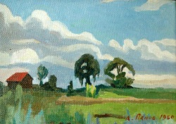 Buy paintings. Summer, Panov Aleksey. Landscape. Oil painting