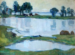 Buy paintings. Chardym overflow, Panov Aleksey. Landscape. Oil painting