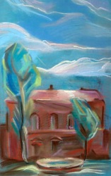 Buy paintings. Old mill, Vakhonina Olga. City landscape. Pastel