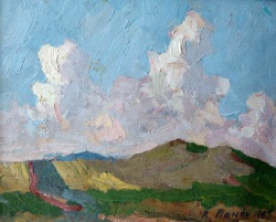 Buy paintings. Rain over the Hopyor, Panov Aleksey. Landscape. Oil painting