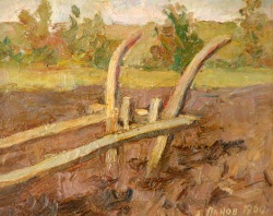 Buy paintings. Plough, Panov Aleksey. Landscape. Oil painting