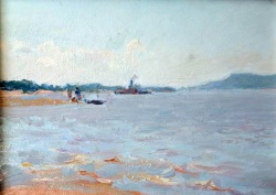 Buy paintings. Old Volga, Gurov Vladimir. Landscape. Oil painting